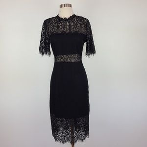Lulu's Remarkable Black Lace Dress - Sz. L